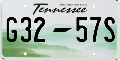 TN license plate G3257S