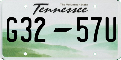 TN license plate G3257U
