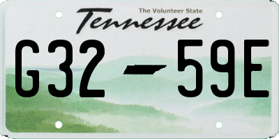 TN license plate G3259E
