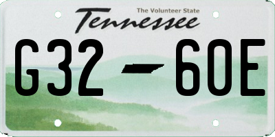 TN license plate G3260E