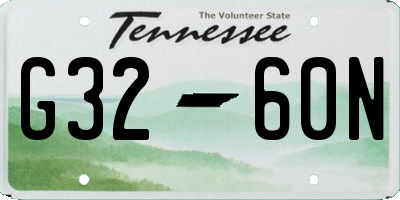 TN license plate G3260N