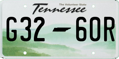 TN license plate G3260R