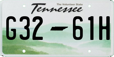 TN license plate G3261H