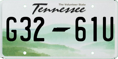 TN license plate G3261U