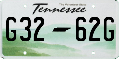 TN license plate G3262G