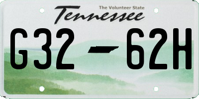 TN license plate G3262H