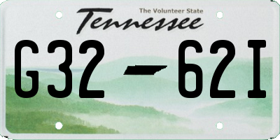 TN license plate G3262I