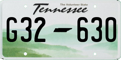 TN license plate G3263O