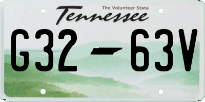 TN license plate G3263V