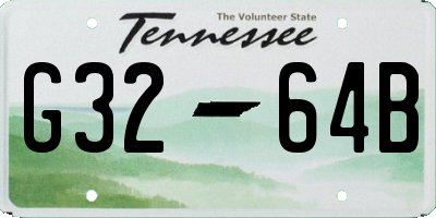 TN license plate G3264B