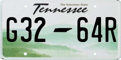 TN license plate G3264R