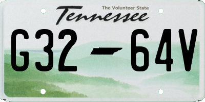TN license plate G3264V