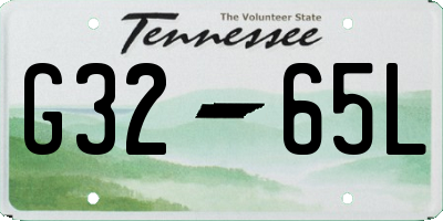 TN license plate G3265L