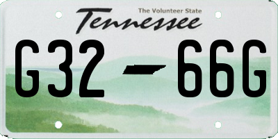 TN license plate G3266G