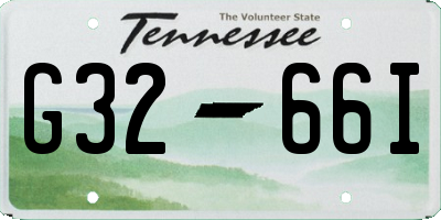 TN license plate G3266I