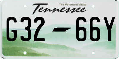 TN license plate G3266Y