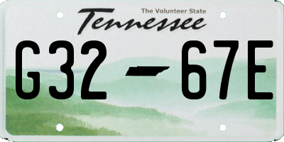 TN license plate G3267E