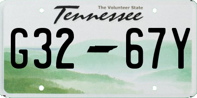 TN license plate G3267Y