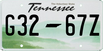 TN license plate G3267Z