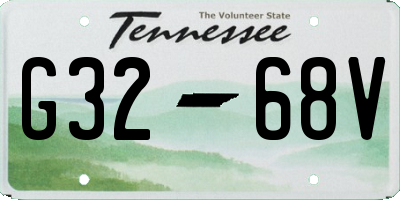 TN license plate G3268V