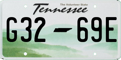 TN license plate G3269E