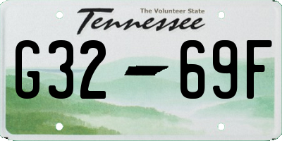 TN license plate G3269F