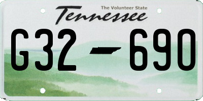 TN license plate G3269O