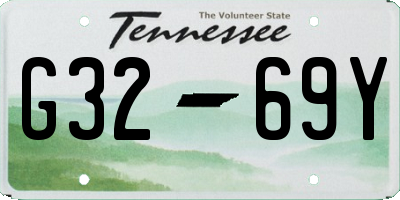 TN license plate G3269Y