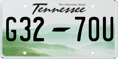 TN license plate G3270U