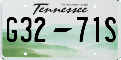 TN license plate G3271S