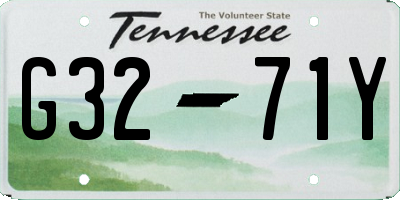 TN license plate G3271Y
