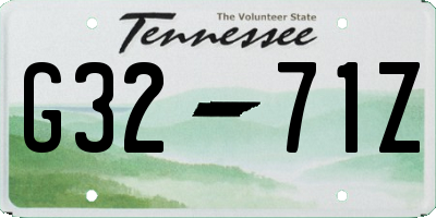 TN license plate G3271Z