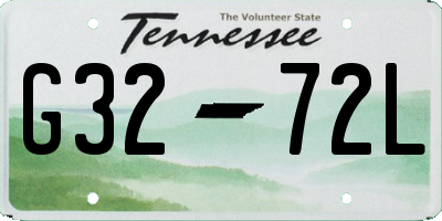 TN license plate G3272L