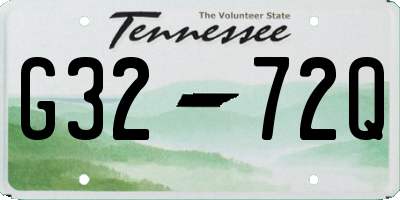 TN license plate G3272Q