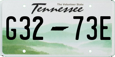 TN license plate G3273E