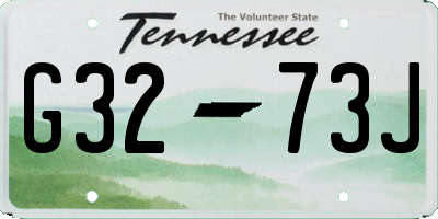 TN license plate G3273J