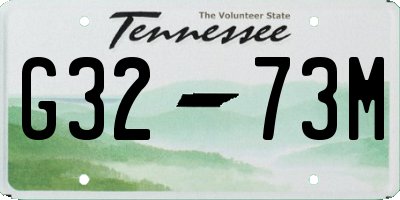 TN license plate G3273M