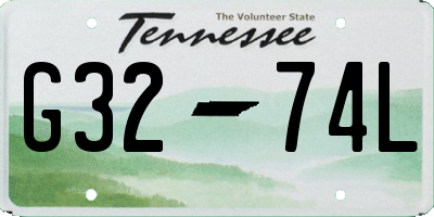 TN license plate G3274L