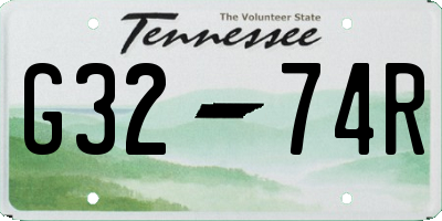 TN license plate G3274R