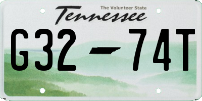 TN license plate G3274T
