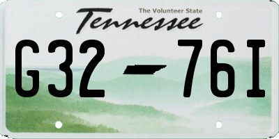 TN license plate G3276I