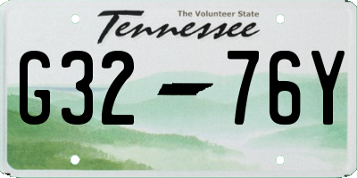 TN license plate G3276Y
