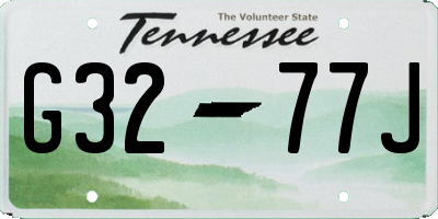 TN license plate G3277J