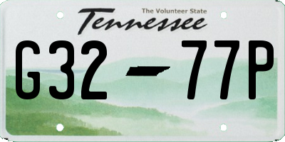 TN license plate G3277P