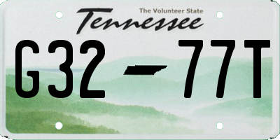 TN license plate G3277T
