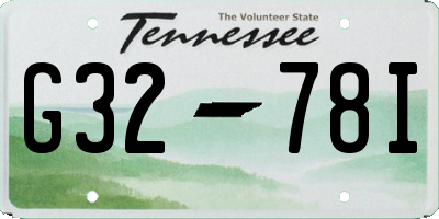 TN license plate G3278I
