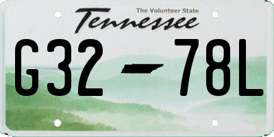 TN license plate G3278L