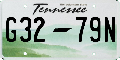 TN license plate G3279N