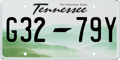 TN license plate G3279Y