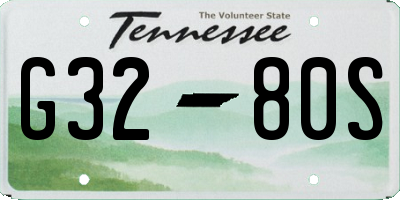 TN license plate G3280S